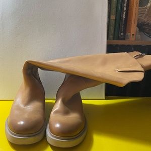 NWOT SAM EDELMAN Fable Riding Boots Women's Size 8.5 In Cashew